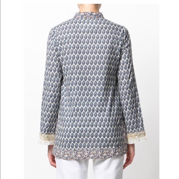 Tory Burch Embellished Tunic in Ellise Paisley - Picture 3 of 7